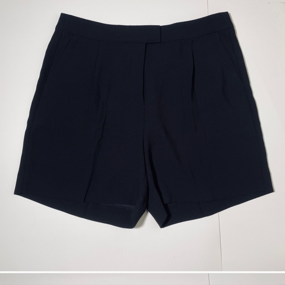 J. CREW LIMITED EDITION HIGH RISE SUIT SHORT IN CITY CREPE BLACK SIZE 12